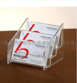 亚克力名片盒子%有机玻璃雕刻展示架%亚克力制品加工